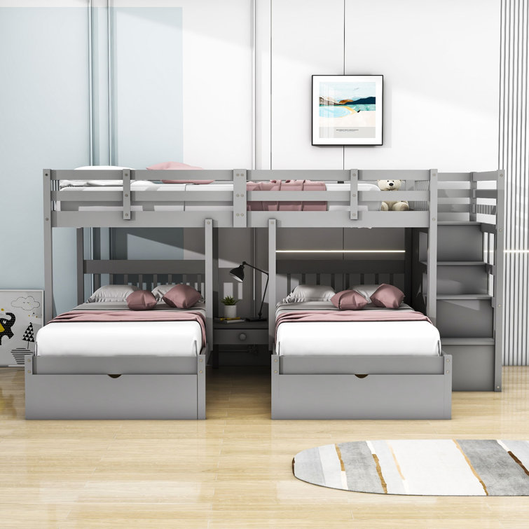 Kids full size outlet beds with storage